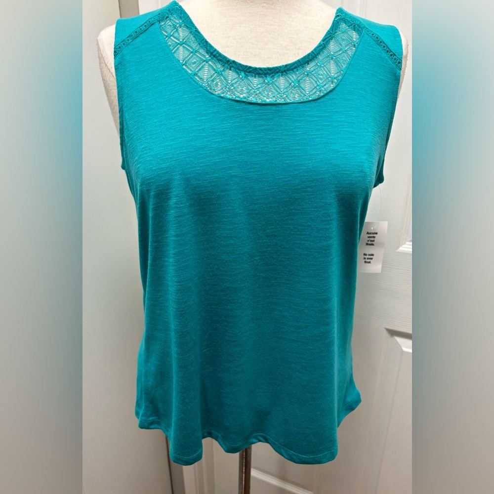 Cleo Blue Sleeveless Tank Top